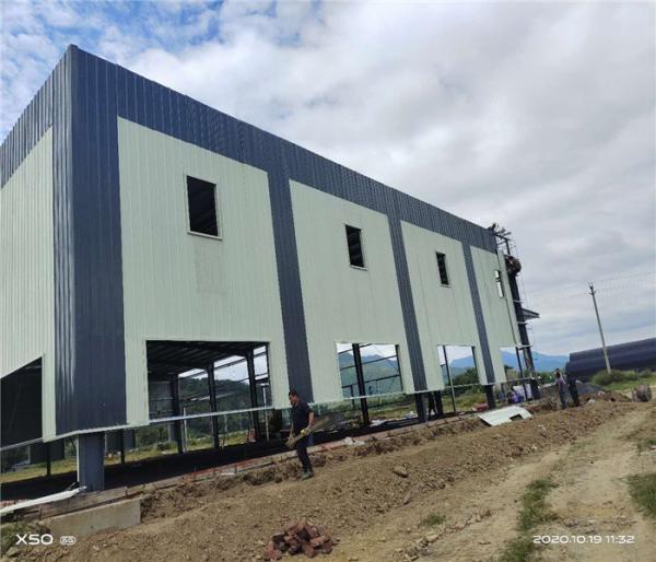 Construções de aço pré-fabricadas da oficina da isolação das lãs de vidro