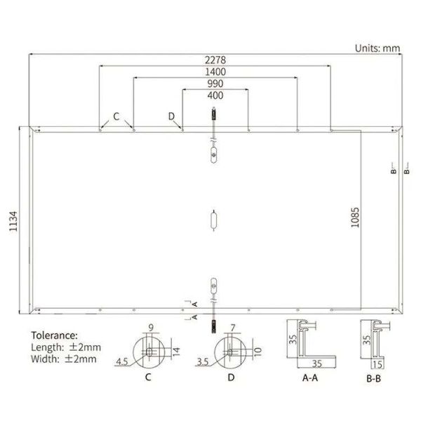 405 Вт Моно солнечная панель на крыше Longi Hi Mo 5м LR5-54HPH 405M