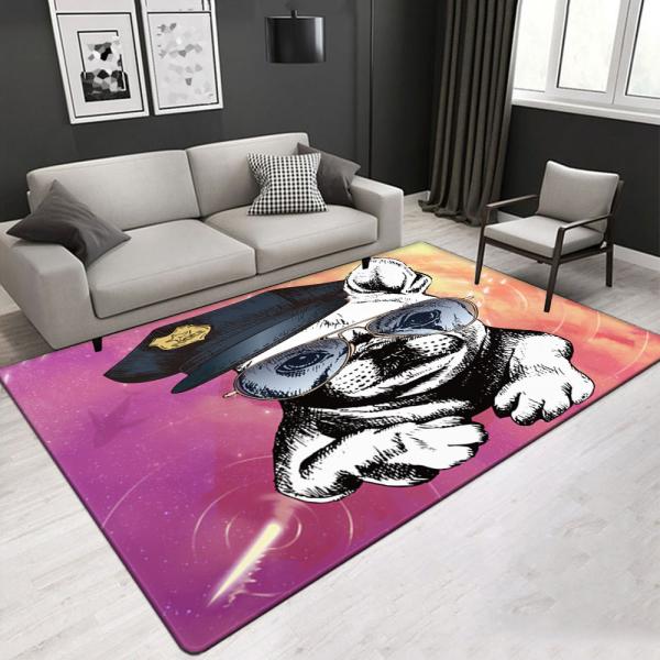 Cute Puppies 3D Living Room Center Carpet Playroom Area Rugs 2*2.4m