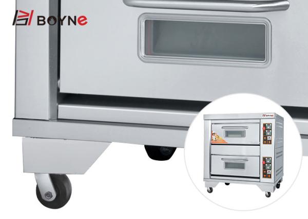Forno de padaria dobro 220v do gás das bandejas da plataforma dobro para o restaurante