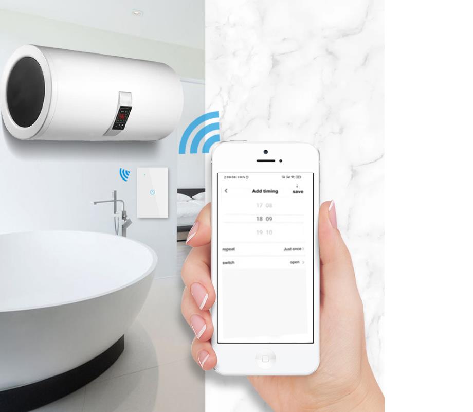 умный переключатель стены касания Google Alexa Tuya Zigbee панели переключателя 20A умный