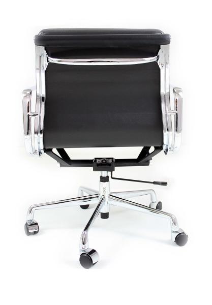 Black Color Aluminum Office Chair Large Load Capacity With Swivel Tilt Lift Base