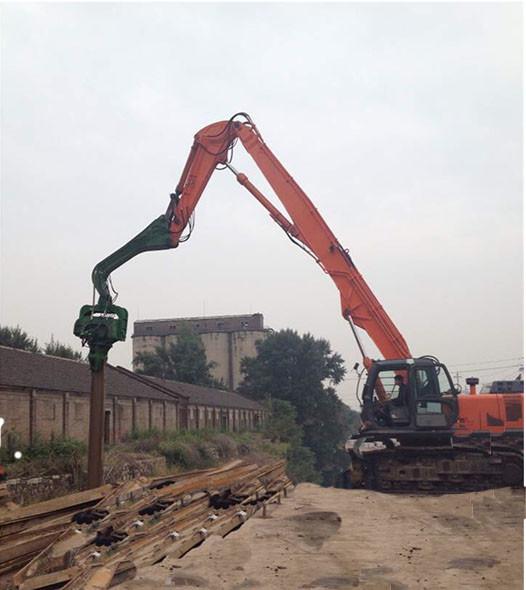 15M Concrete Pile Excavator Driving Boom For CAT349 ZX470 Volvo460