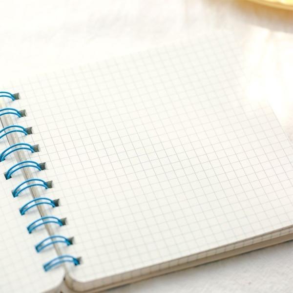 College Student Stationery Square Notebook with Blank Fruits Cover and 128 Inner Pages