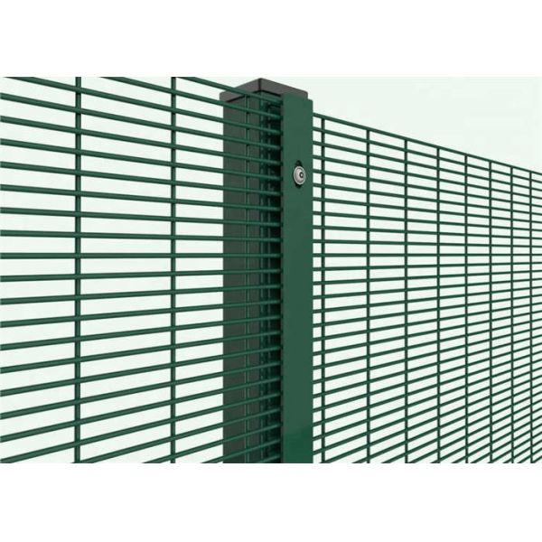 Welded 358 Anti Climb Mesh Powder Coated Anti Cut Fence 12.7mmX76.2mm