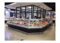 Commercial Grande Display de Carne Fresca Congelador Display Refrigerador