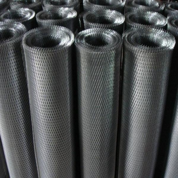 Black Steel Standard Expanded Metal Mesh Grating For Walkway Flooring