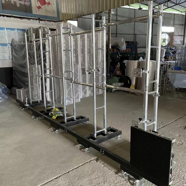 Event Hanging LED Video Wall Stand Rack Aluminum Alloy Ground Support LED Screen Truss