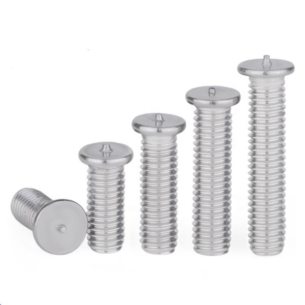 304 Stainless Steel Pressure Rivet Welding Screws Flocking Nails For Train Coach