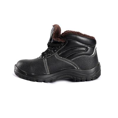 Chaussures de sécurité industrielles de marque cuir de vache haut orteil en acier anti-éclatement plaque d'acier chaussures de travail pour hommes