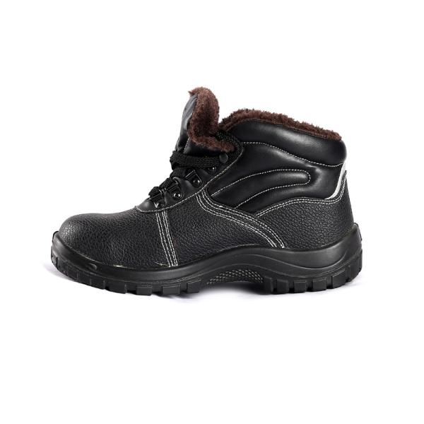 Chaussures de sécurité industrielles de marque cuir de vache haut orteil en acier anti-éclatement plaque d'acier chaussures de travail pour hommes