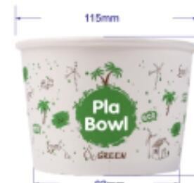 Shipping Cost Eco-Friendly Biodegradable Disposable Paper Bowl for Ice Cream and Salad
