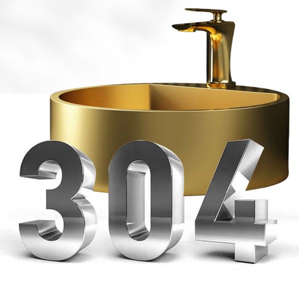 Modern Round Stainless Steel Vessel Sinks Stain Resistant Odor Resistant