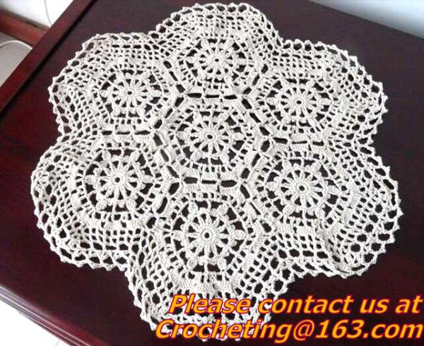 Handmade cotton lace crochet table cloth table runner American Rural nostalgia sofa cloth