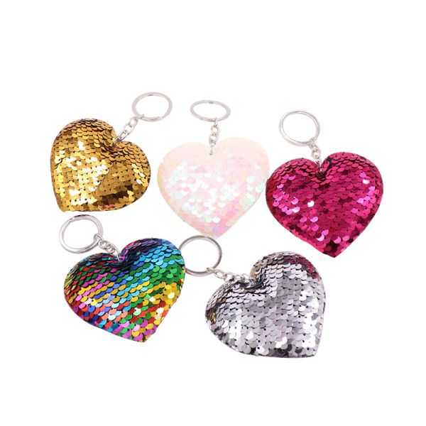 Plastic Shine Zinc Alloy Metal Personalized Keychain Gifts Rhinestone Lovely Heart Shape