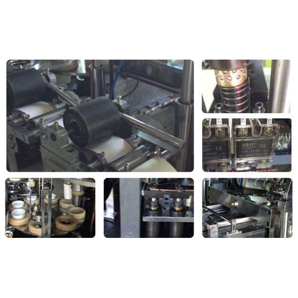 Tea Cup Making Machine High Speed Automatic Paper 55-65pcs/min Production Capacity Customized Color Schneider Omron