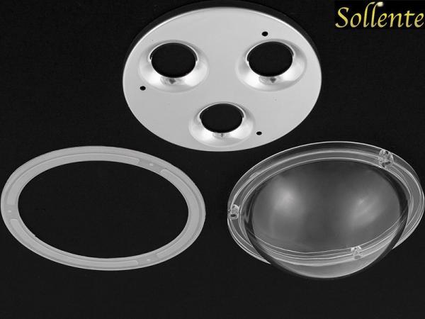 142mm Frosted LED High Bay Light Lens Cover For 50W LED Flood Light
