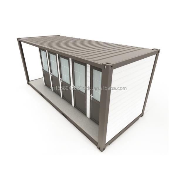 Outdoor Toilet Modified Shipping Container Style 20ft or 40ft Made of Steel and Sandwich Panel with Aluminum Alloy Windows