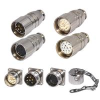 Matériau de contact: laiton plaqué or M23 connecteur homme et femme