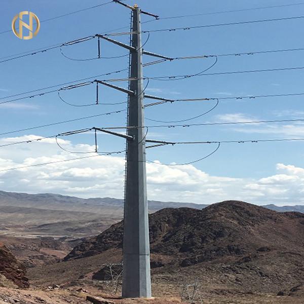 High Quality Electric Power Pole 132KV Hot Roll Steel Q345B GR65 Material