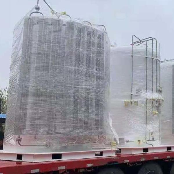 Liquid Oxygen Micro Bulk Tanks Cryo Nitrogen 5m3 , Stainless Steel Bulk Carbon Dioxide