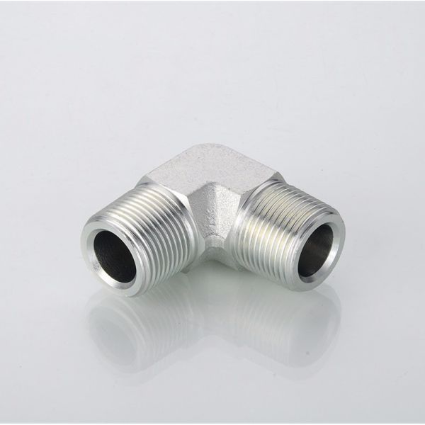 Pipe Lines Connect Connection with Stainless Steel 90 Degree Elbow BSPT Male 1t9