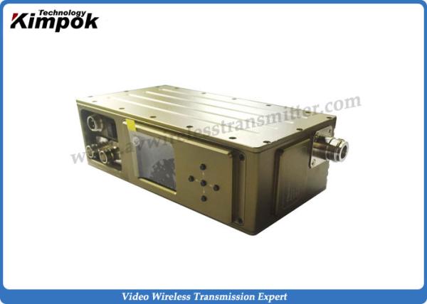 Military Manpack COFDM Video Transmitter Long Range Wireless AV Sender AES 265 bit Encryption