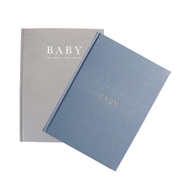 Recordable Hard Cover Baby Memory Books Fabric Cloth 11x8.5inch Landscape