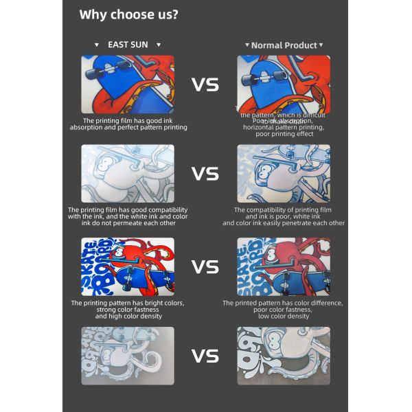 Печатание передачи тепла фильма ЛЮБИМЦА абсорбции DTF двойных сторон штейновое