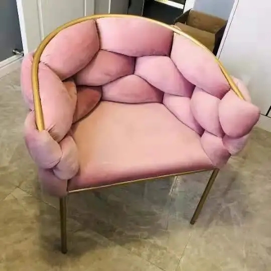 Velvet Tufted Dining Room Chairs Adjustable Beige Upholstered Dining Chairs