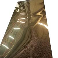 Le miroir titanique d'acier inoxydable de l'or 304 finissent 1219mm pour la décoration