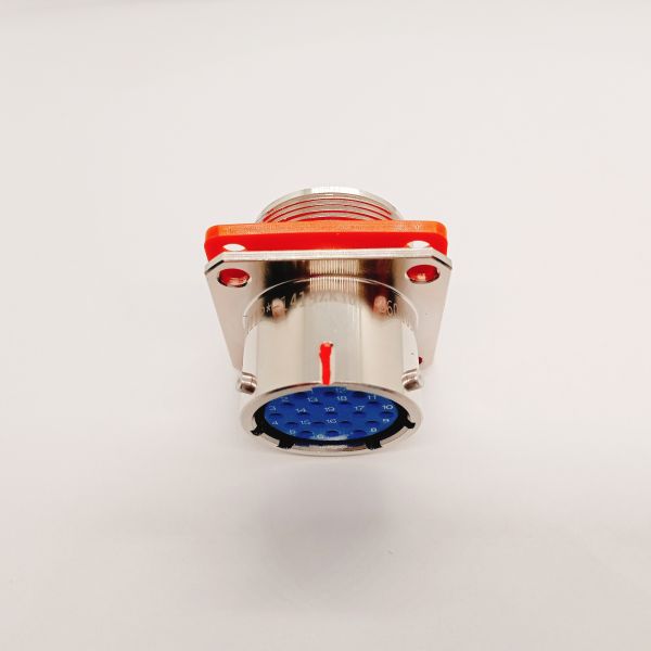 Y11 Series 19-Pin Circular Connector with IP65 Dustproof and Waterproof Rating and Gold-Plated Contacts