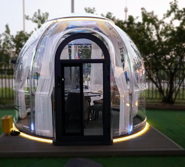 China Factory Pc Dome Hotel Tent Bubble Dome House Modular Prefab Dome House For Resorts
