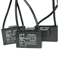 CBB61 250V 2.5mfd condensador de ventilador de teto com orelha de ferro dobrado