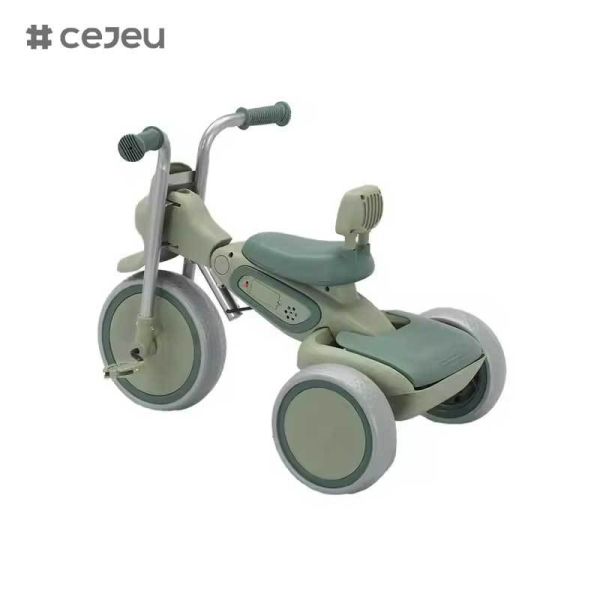 CJ-BY-117 Kids' Baby Tricycles with Lights and Music Foldable Tricycle Factory Prices Wholesale, Convenient Transportation