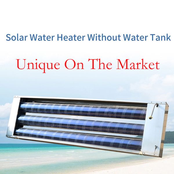 95 Liter Installed On Wall Vacuum Tube Collector Integral Solar Water Heater Without Water Tank