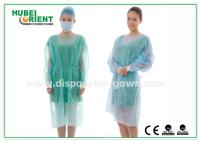 18-40 g/m2 Vêtements d'isolation médicaux non tissés jetables avec manchette tricotée