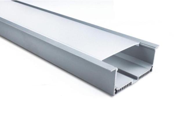 Extruded Aluminum Led Profile For Led Strips Light / Aluminum Tile Trim Profile