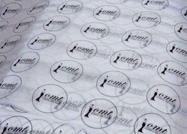 Custom Printed Logo Gift Wrap Tissue Paper 50 * 70cm Pantone Printing Surface Finishing