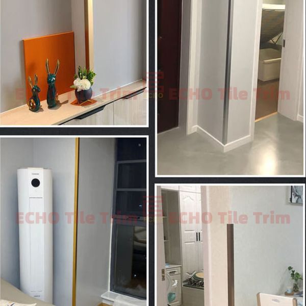 Length 2-3m/Customized External Stainless Steel Tile Trim Ss Corner Molding with Low Maintenance Advantage Rose Gold