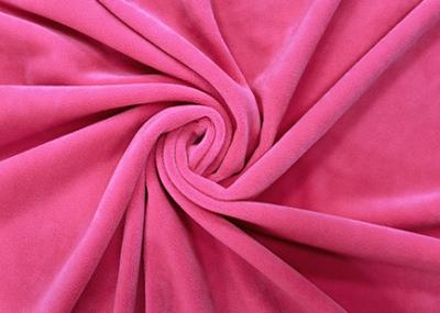 260GSM 92% Polyester Microfiber Elastic Velvet Fabric for Toys Home Textile Neon Pink