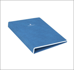 hotel leather sets blue / white pu compedium folder  for 5-star hotel guest supply