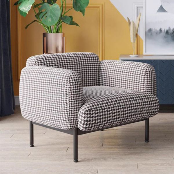 Hotel single sofa chair bedroom sofa custom fabric leisure chair