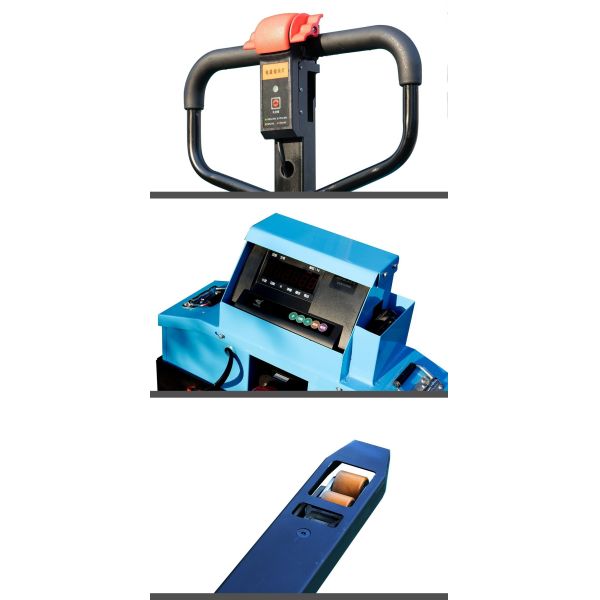 Weigh Accuracy 500g Digital Pallet Truck Scale 2ton 850W Motor