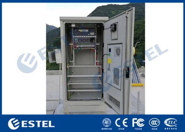 Double Wall Outdoor Electrical Cabinet One Compartment Galvanized Steel Theftproof