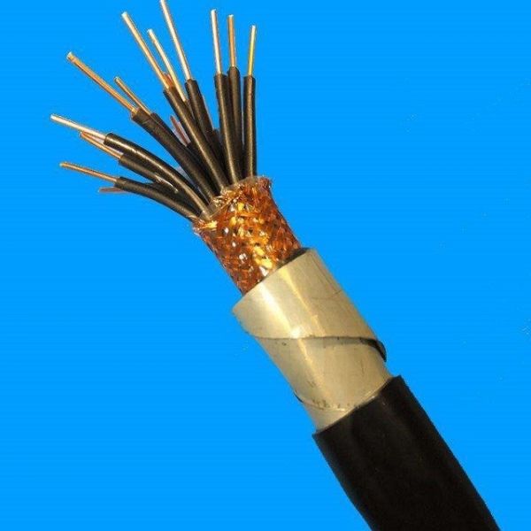 PVC Insulation Steel tape Armoured Control Cable KVV22 12Cx1.5SQMM 450/750V in black color