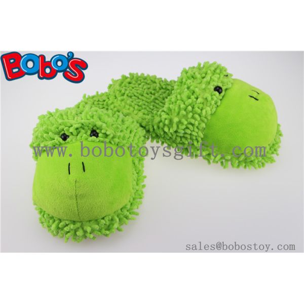 Non-Slip Women Shoe Plush Stuffed Soft Frog Animal Home Slippers
