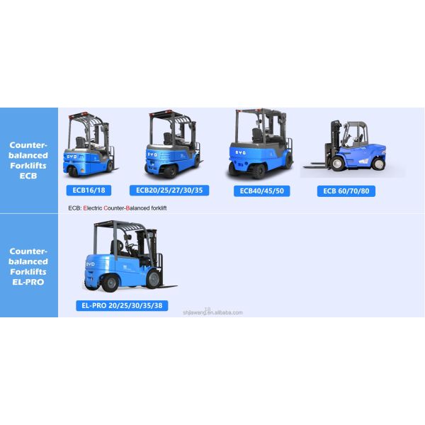 BYD's  Four  Pivot Balance Weight 1.6-1.8 Ton Pure Electric Forklift For Dual  Drive