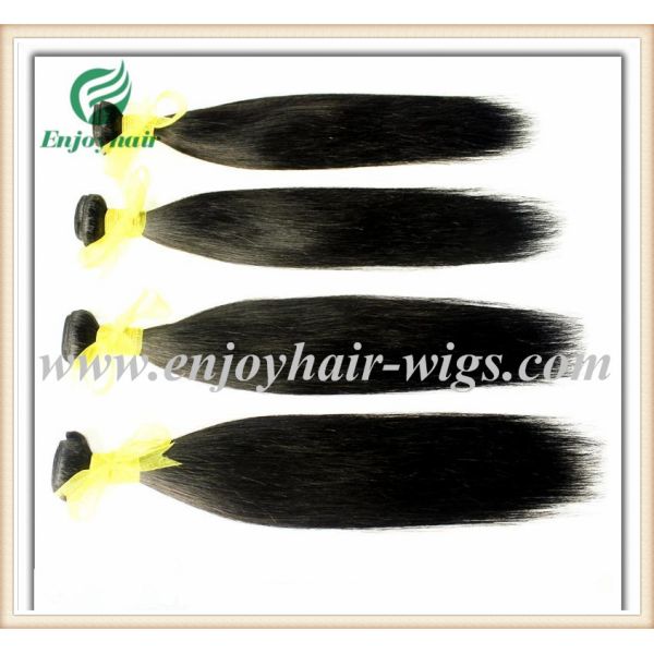 Brazilian 5A virgin remy hair weave ,natural color(can be dye) straight  10''-26''length