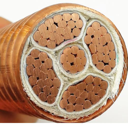 Inorganic Mineral Insulated Cable Mica Tape Wrapped Copper Sheathed Material
